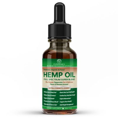 Evergenics Organic Hemp Oil Bottle